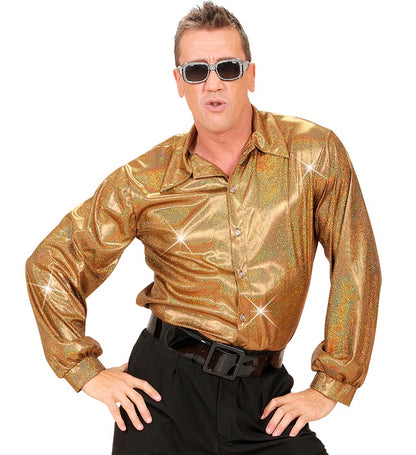 The 70S Disco Style  Holographic Shirt 