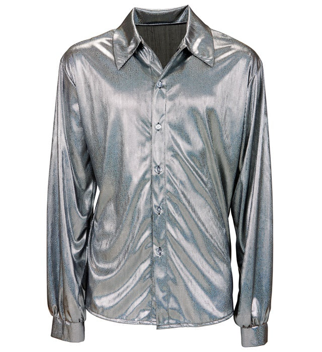 The 70S Disco Style  Holographic Shirt 