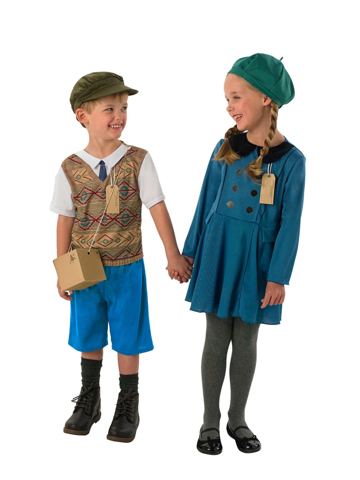 Girls Evacuee Girl Costume