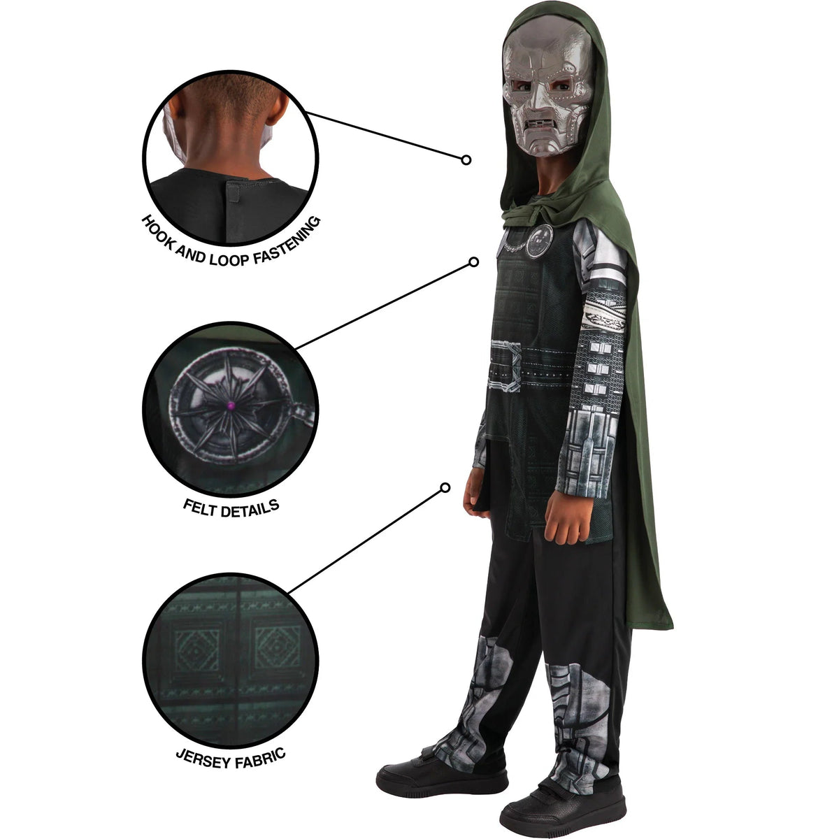 Marvel Avengers Doomsday Doctor Doom Classic Costume for Kids - Image 4