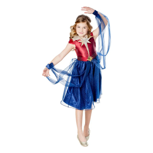 Captain Marvel Girls Dress Costume 1