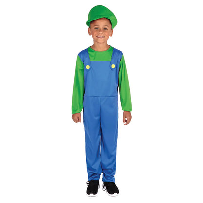 Plumber Boy Childrens Luigi Costume Nintendo 1