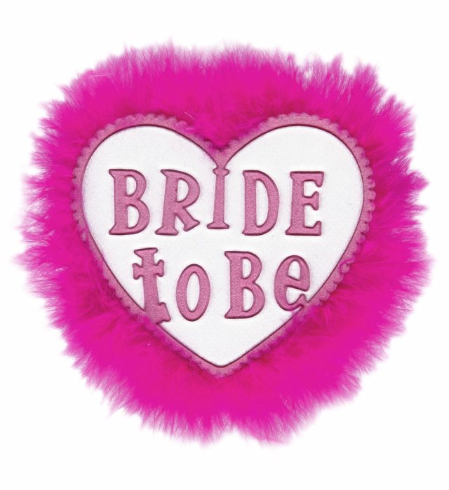 White Bride To Be Brooch