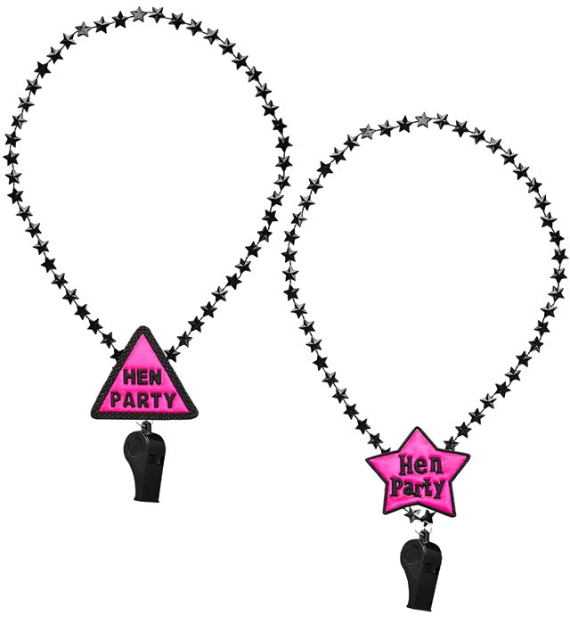 Hen Party Whistle Necklace 2 Styles Ass.