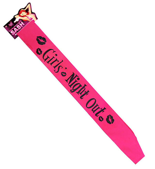Girls Night Out Sash Satin