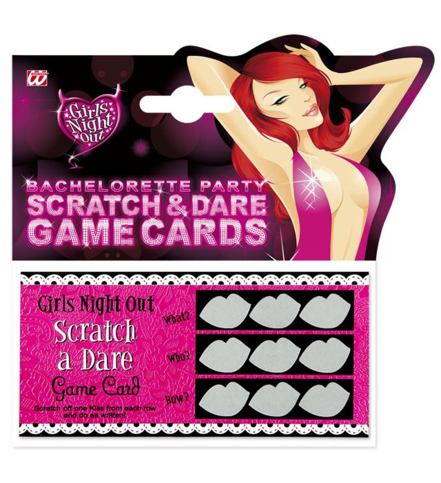 Set Of 6 Scratch & Dare Game Cards