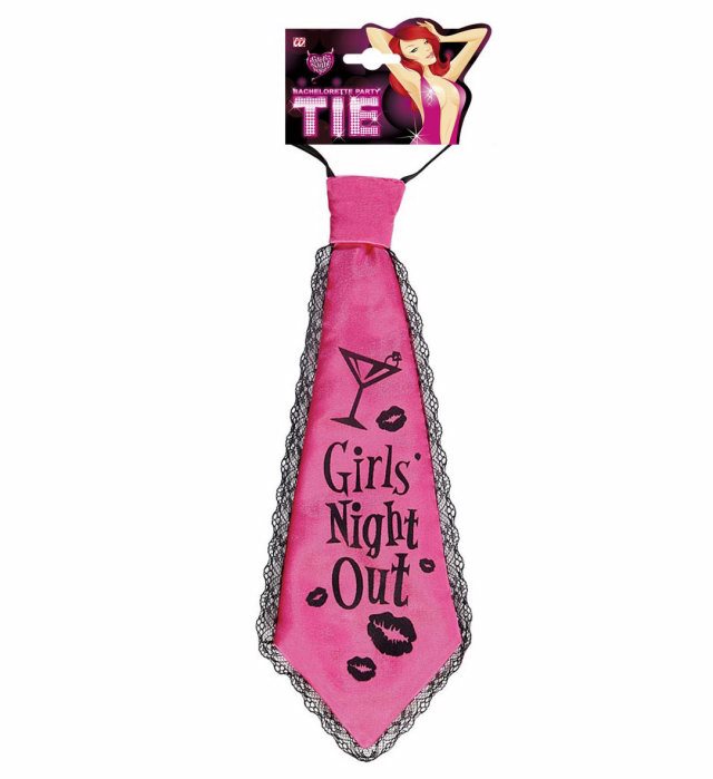 Girls Night Out Necktie Satin & Lace