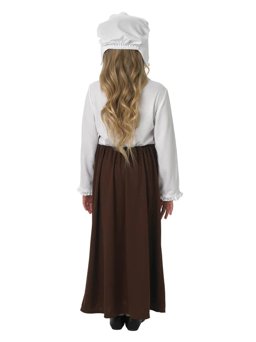 Tudor Girl Costume Dress with Apron