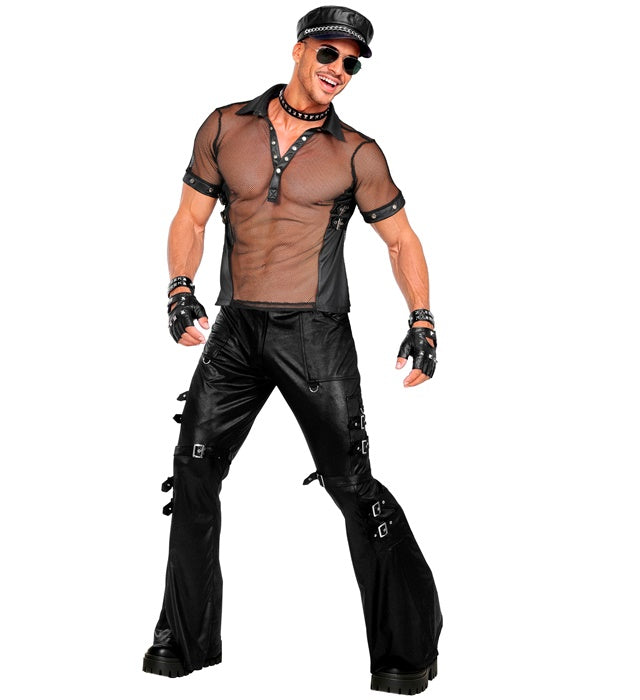 Leather Look Rocker / Biker Pants