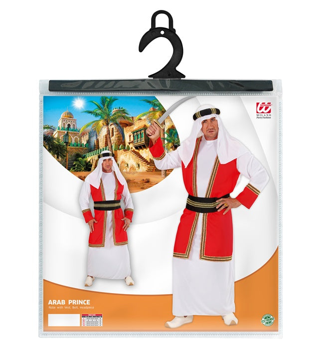 Arab Prince  Robe With Vest, Belt, Headpiece 