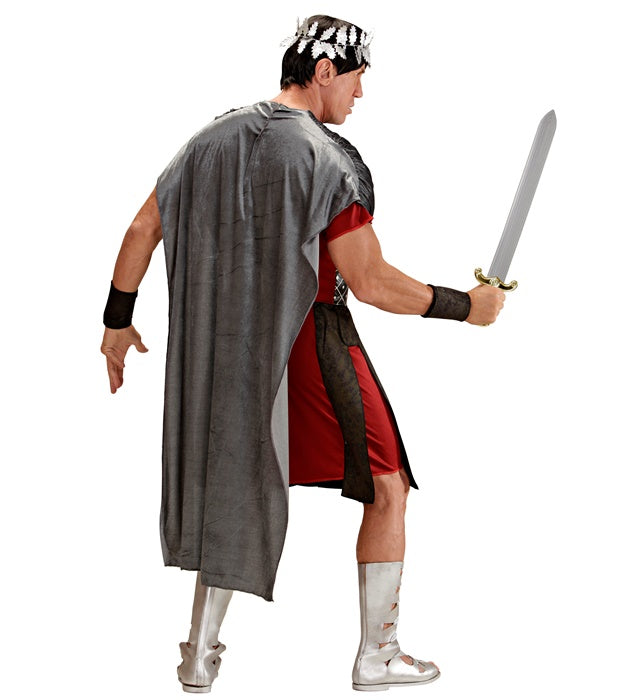 Roman Emperor  Tunic With Drape, Cape And Skirt, Cuffs, Laurel Wreath 