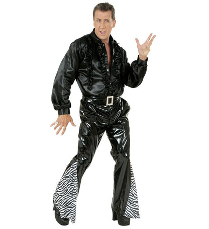 Zebra Bell Bottom Pants Vinyl
