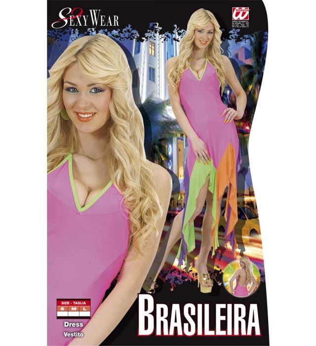 Brasileira Elastane  Neon Pink Dress 