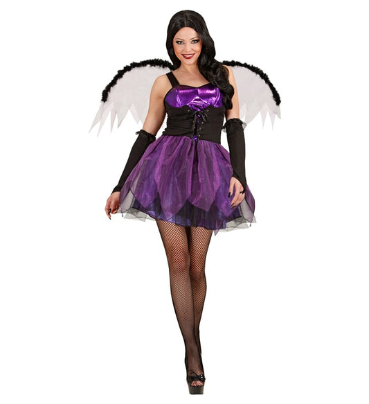 Gothic Fairy  Dress, Wings, Fingerless Gloves 