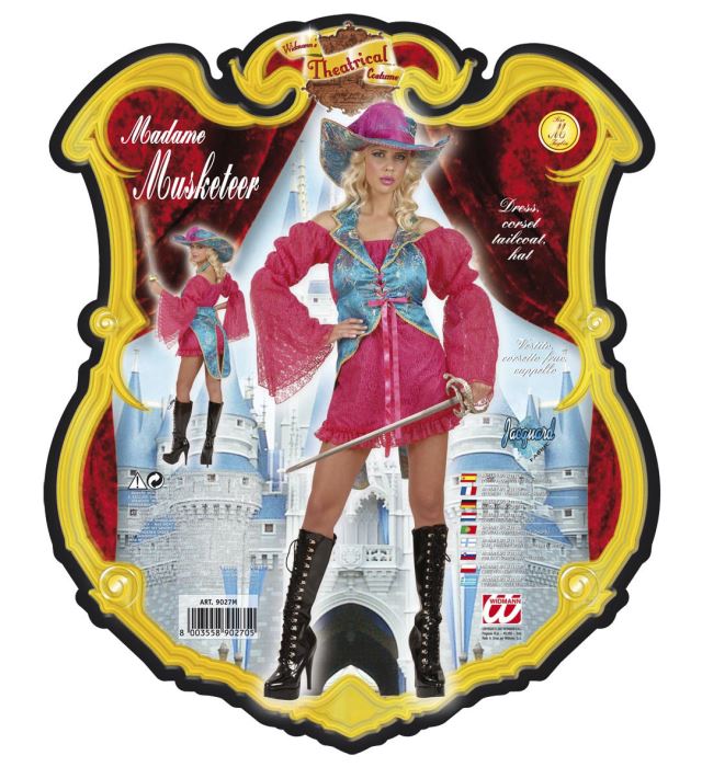 Madame Musketeer  Dress, Corset-Tailcoat, Hat 