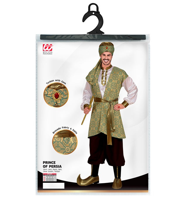 Prince Of Persia  Shirt, Brocadevest, Pants, Belt, Shoe Covers, Turban 