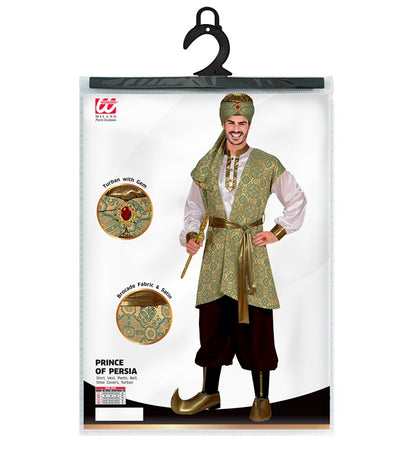 Prince Of Persia  Shirt, Brocadevest, Pants, Belt, Shoe Covers, Turban 