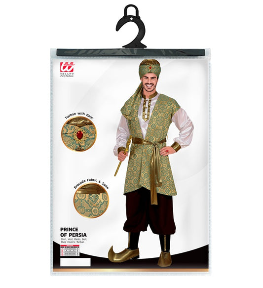 Prince Of Persia  Shirt, Brocadevest, Pants, Belt, Shoe Covers, Turban 
