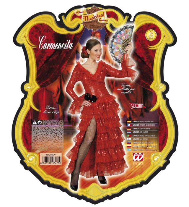 Carmencita  Dress, Hair Clip 