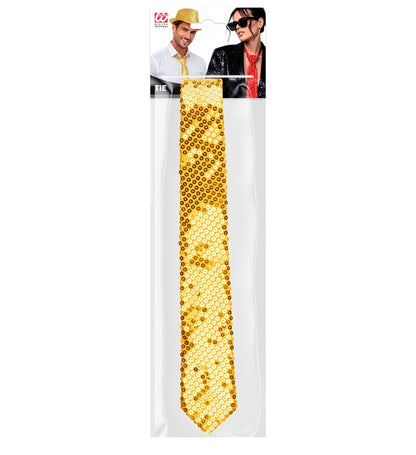 Gold Sequin Necktie