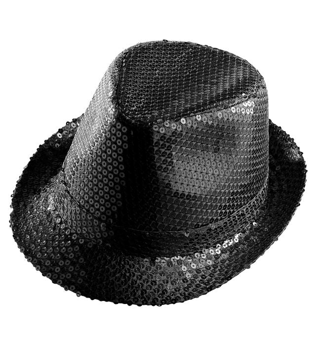 Black Sequined Fedora
