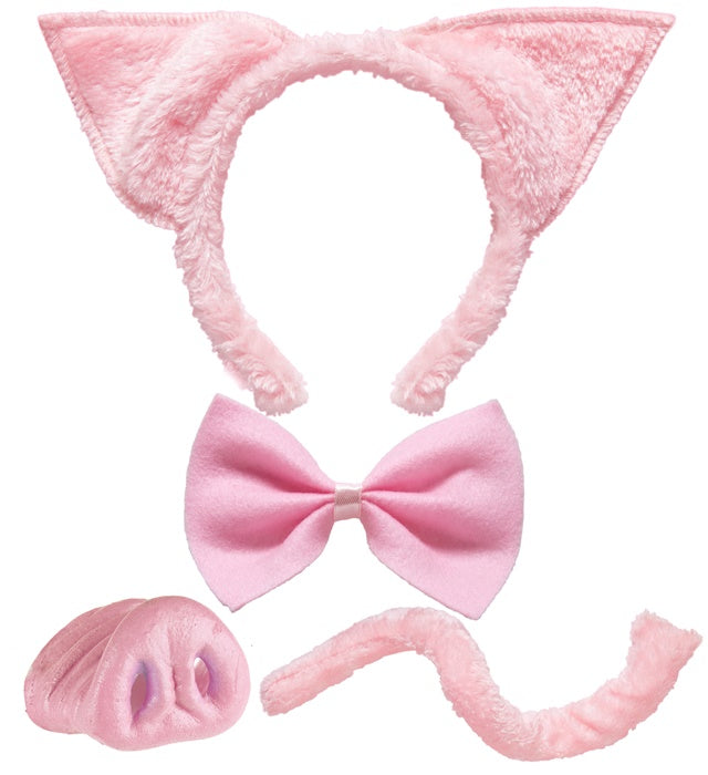 Pig Set  Ears, Nose, Bow Tie, Tail 