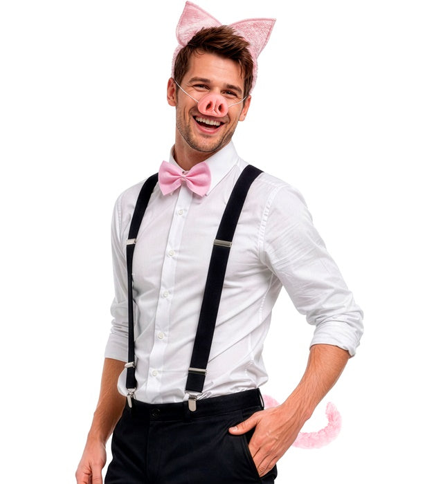 Pig Set  Ears, Nose, Bow Tie, Tail 