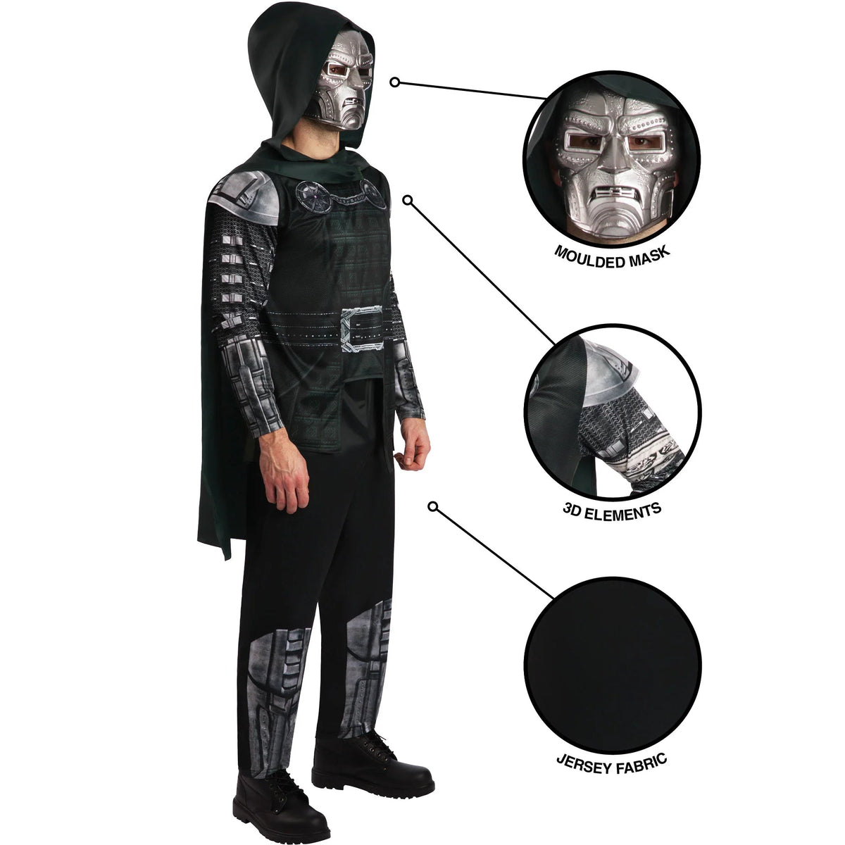 Marvel Avengers Doomsday Doctor Doom Deluxe Costume for Adults - Image 5