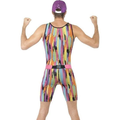 90's Aerobics Instructor Mr Motivator Costume Adult Bodysuit 2