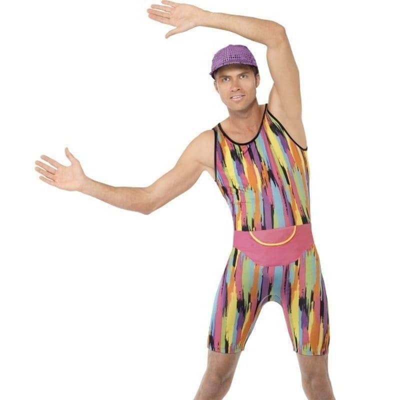90's Aerobics Instructor Mr Motivator Costume Adult Bodysuit 1