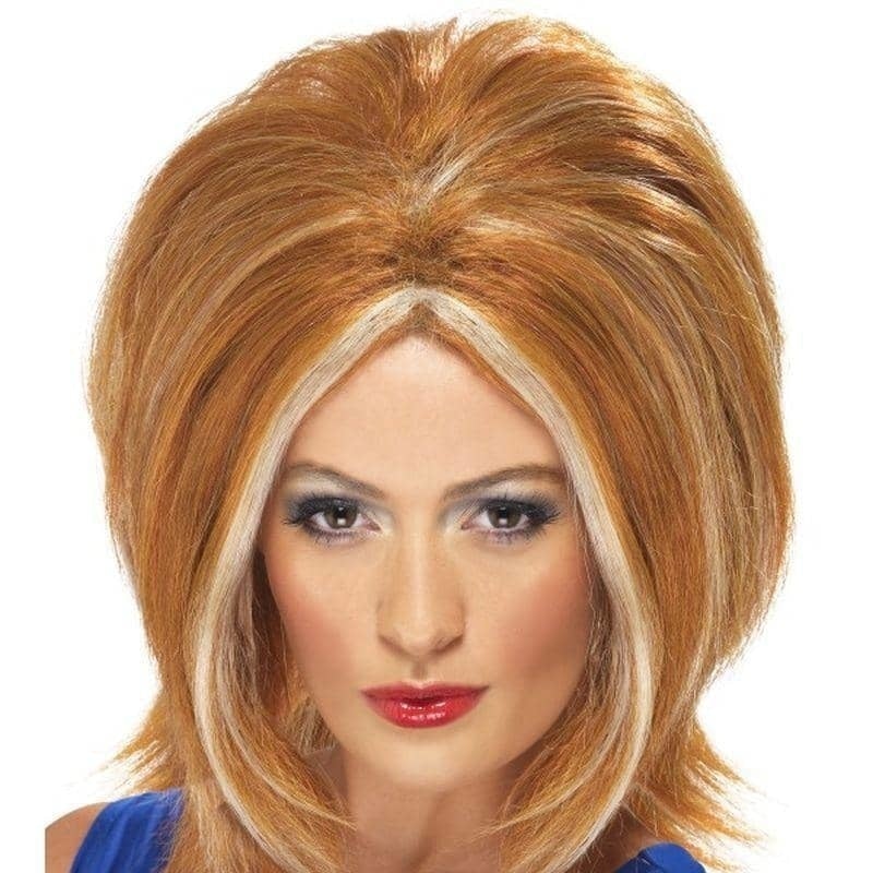 90s Girl Power Wig Adult Ginger Spice Girls_1