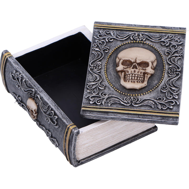 Grimoire Treasure Skull Book Box 11cm