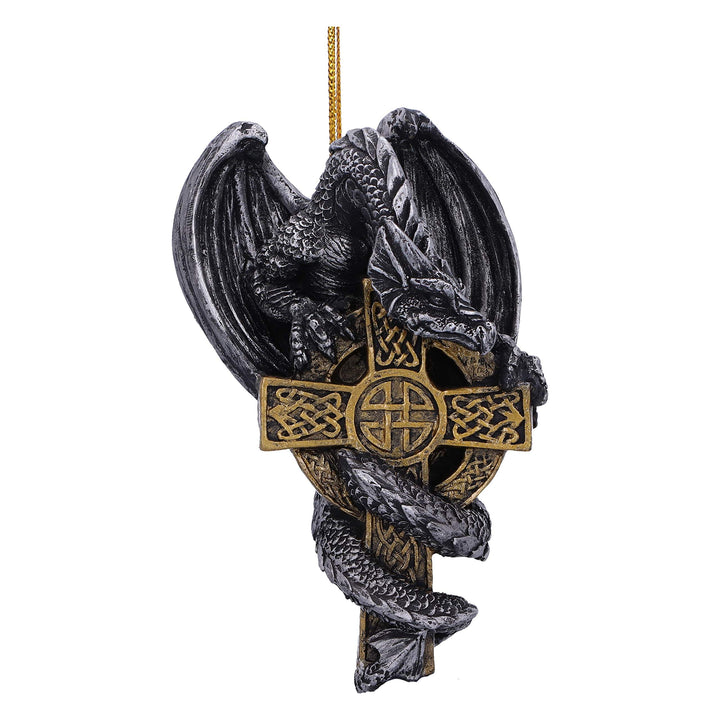 Claus Festive Hanging Dragon Ornament 11cm