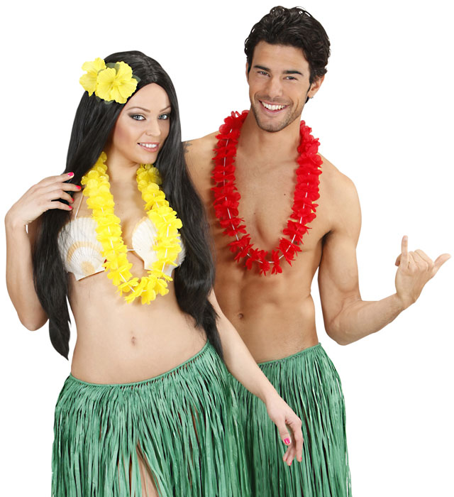 Unicolor Hawaiian Lei 6 Colors Ass.