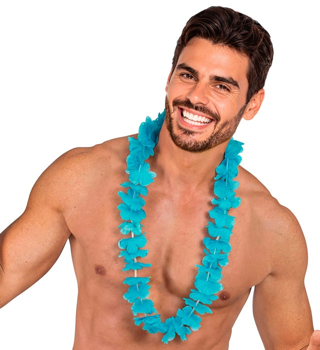 Light Blue Hawaiian Lei