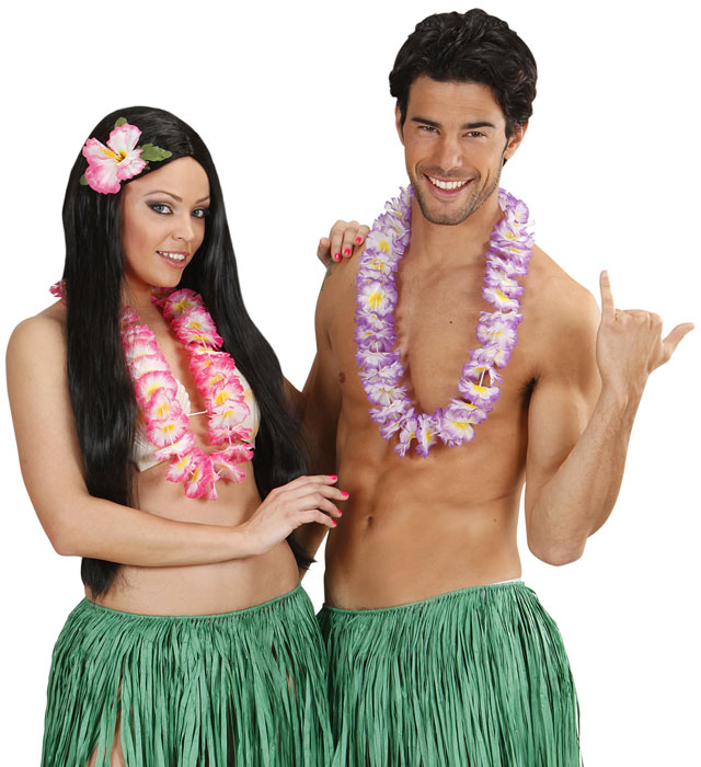 Luau Hawaiian Lei 4 Colors Ass.