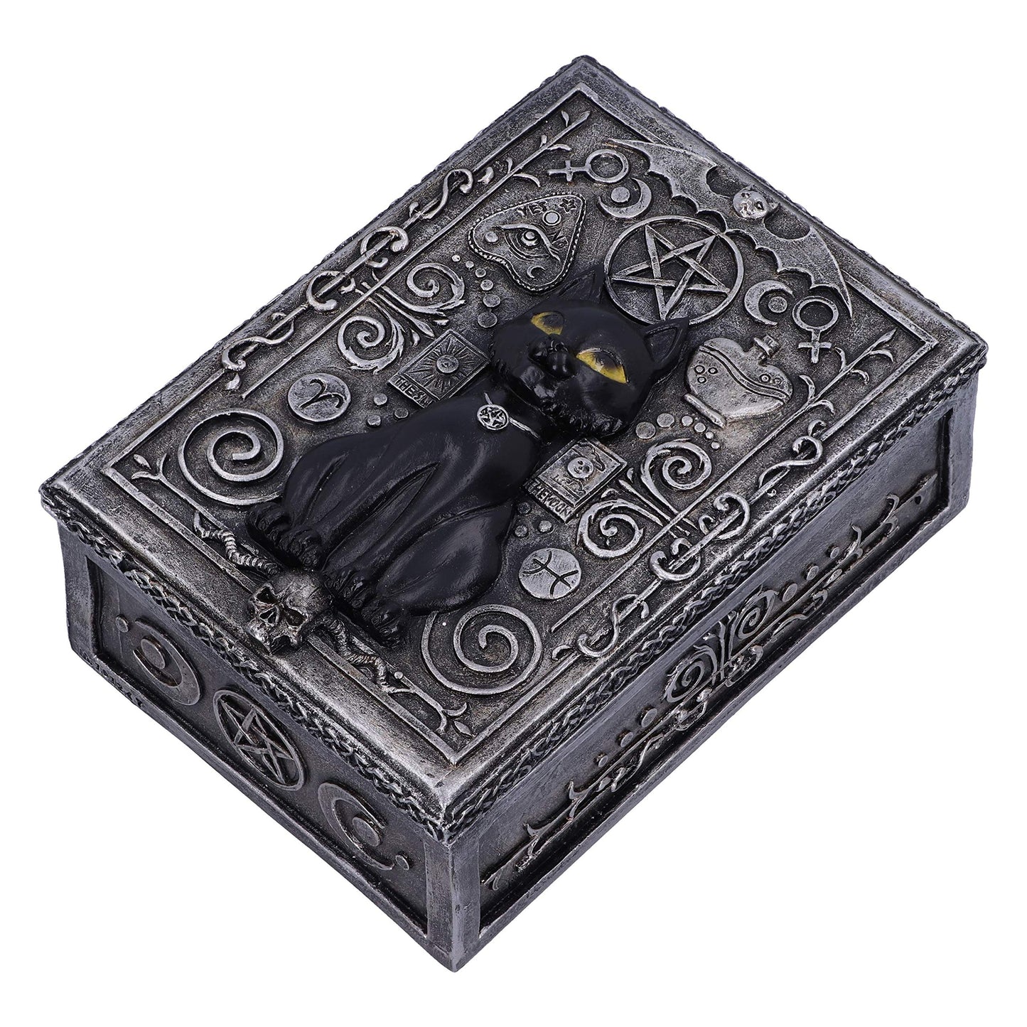 Familiar Spell Black Cat Sigil Trinket Box 13.7cm 3