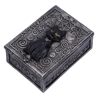 Familiar Spell Black Cat Sigil Trinket Box 13.7cm 3