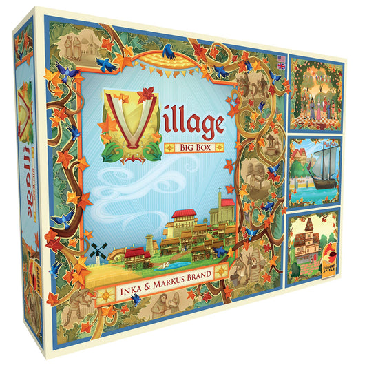 Village Board Game Big Box Edition - Includes All Expansions & Promos! Medieval Farming Strategy Game, Family Game for Kids & Adults, Ages 12+, 1-5 Players, 60-120 Min Playtime, Made by Eggertspiele 1