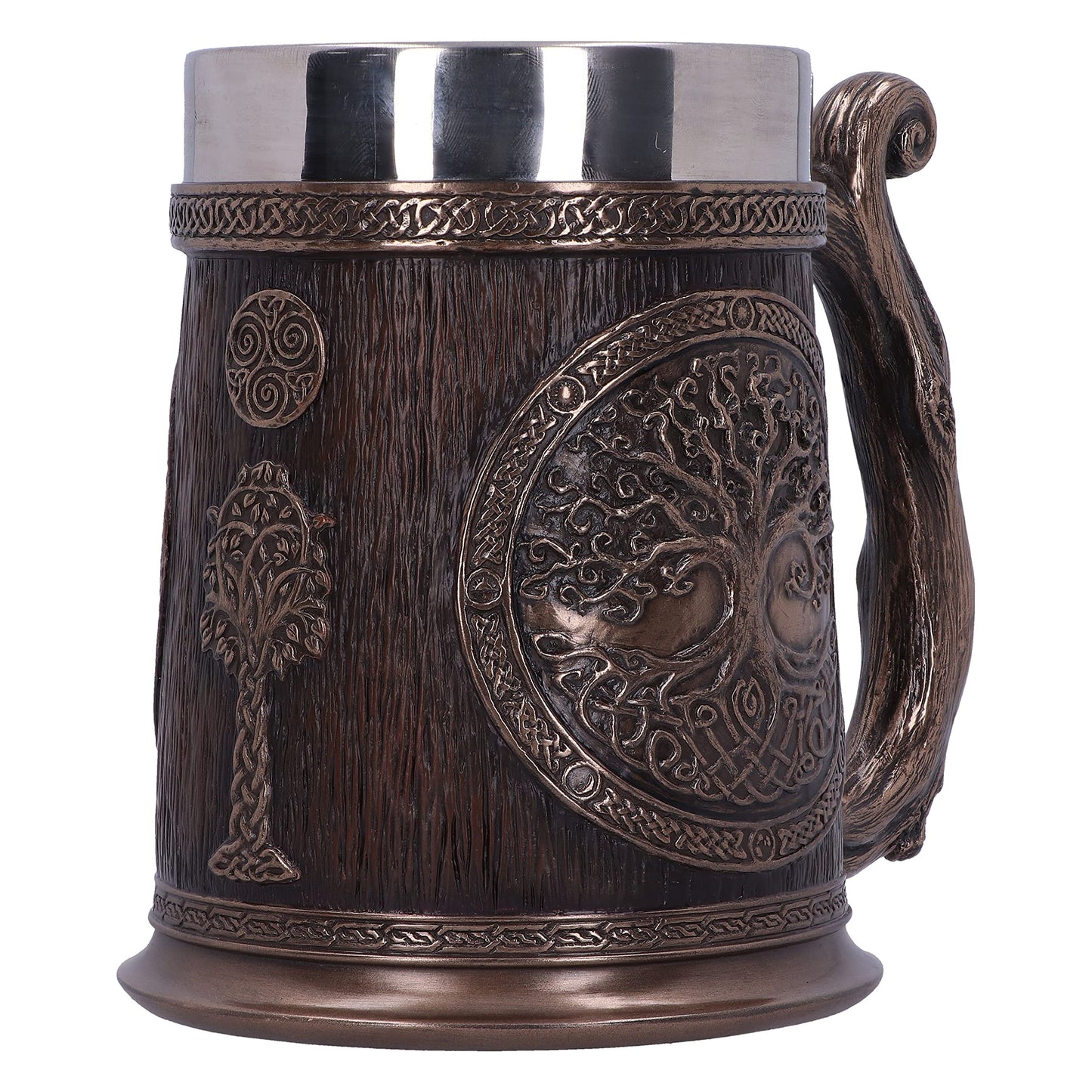 Bronze Tree of Life Tankard 16cm Drinking Mug 3