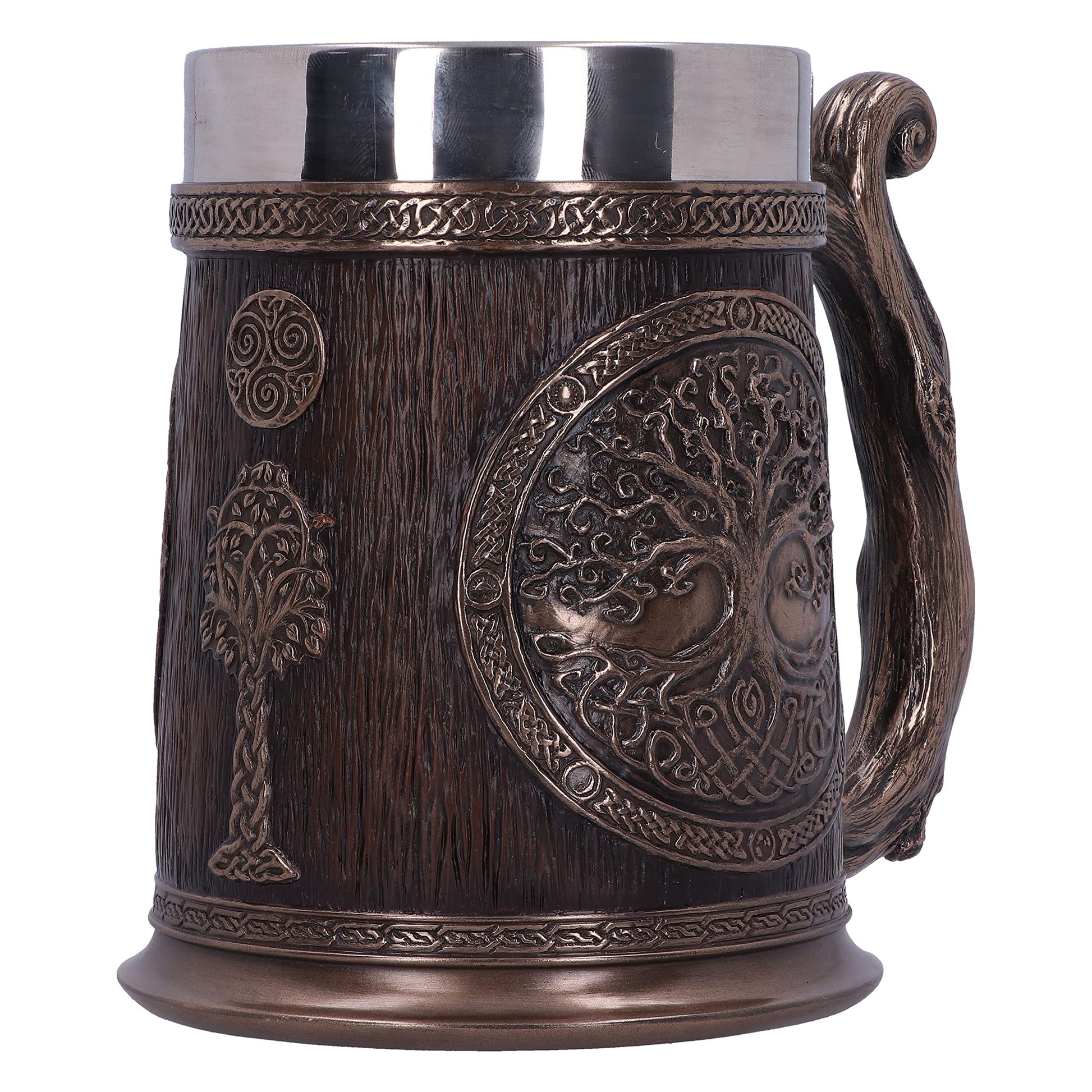 Bronze Tree of Life Tankard 16cm Drinking Mug 3