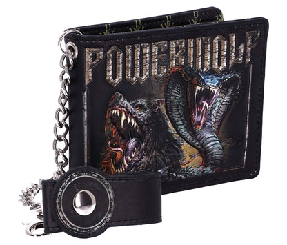 Powerwolf Kiss of the Cobra King Embossed Wallet Officially Licensed 3