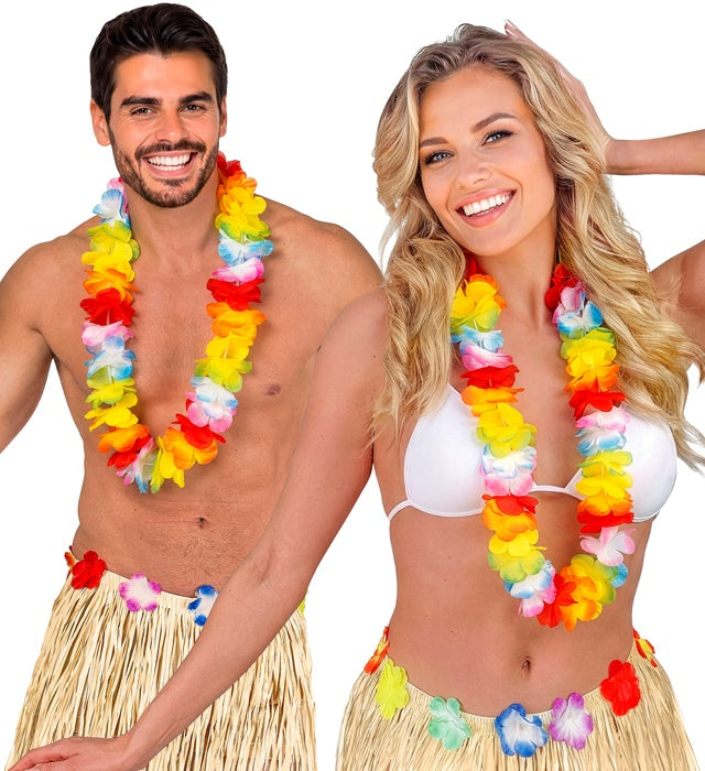 Deluxe Multicolor Hawaiian Lei