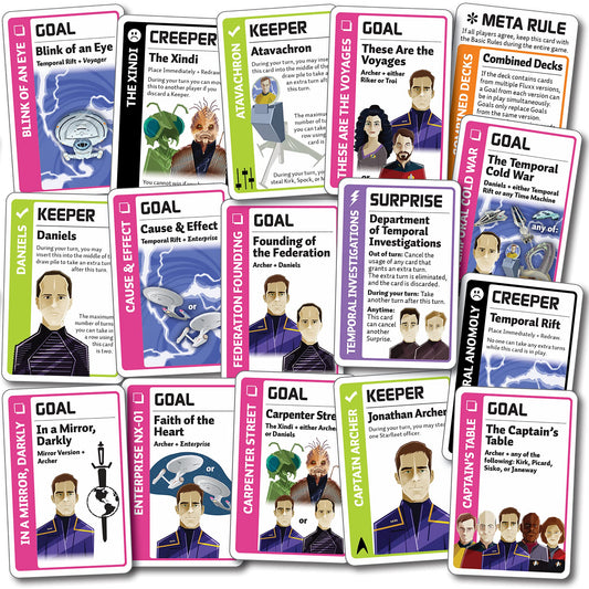 Looney Labs Star Trek Fluxx Archer Expansion - Comprehensive Content with Star Trek Enterprise Theme 2