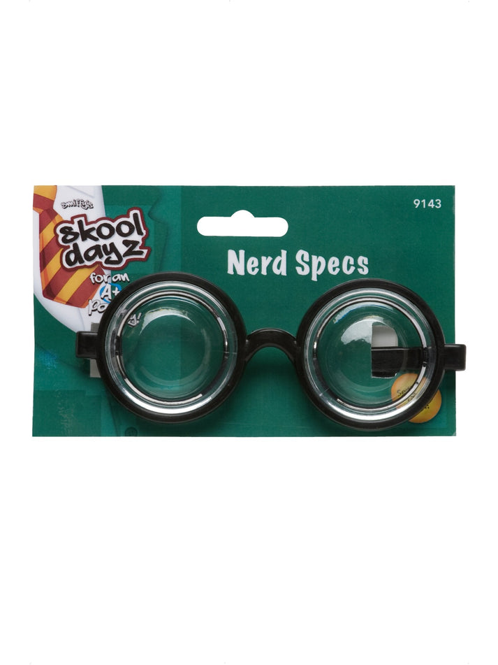 Nerd Glasses Black Back To School Adult Costume Accessory 2