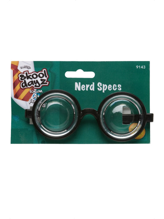 Nerd Glasses Black Back To School Adult Costume Accessory 2