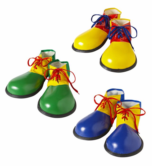 Clown Shoes 3 Colors Assorted - Adult Size