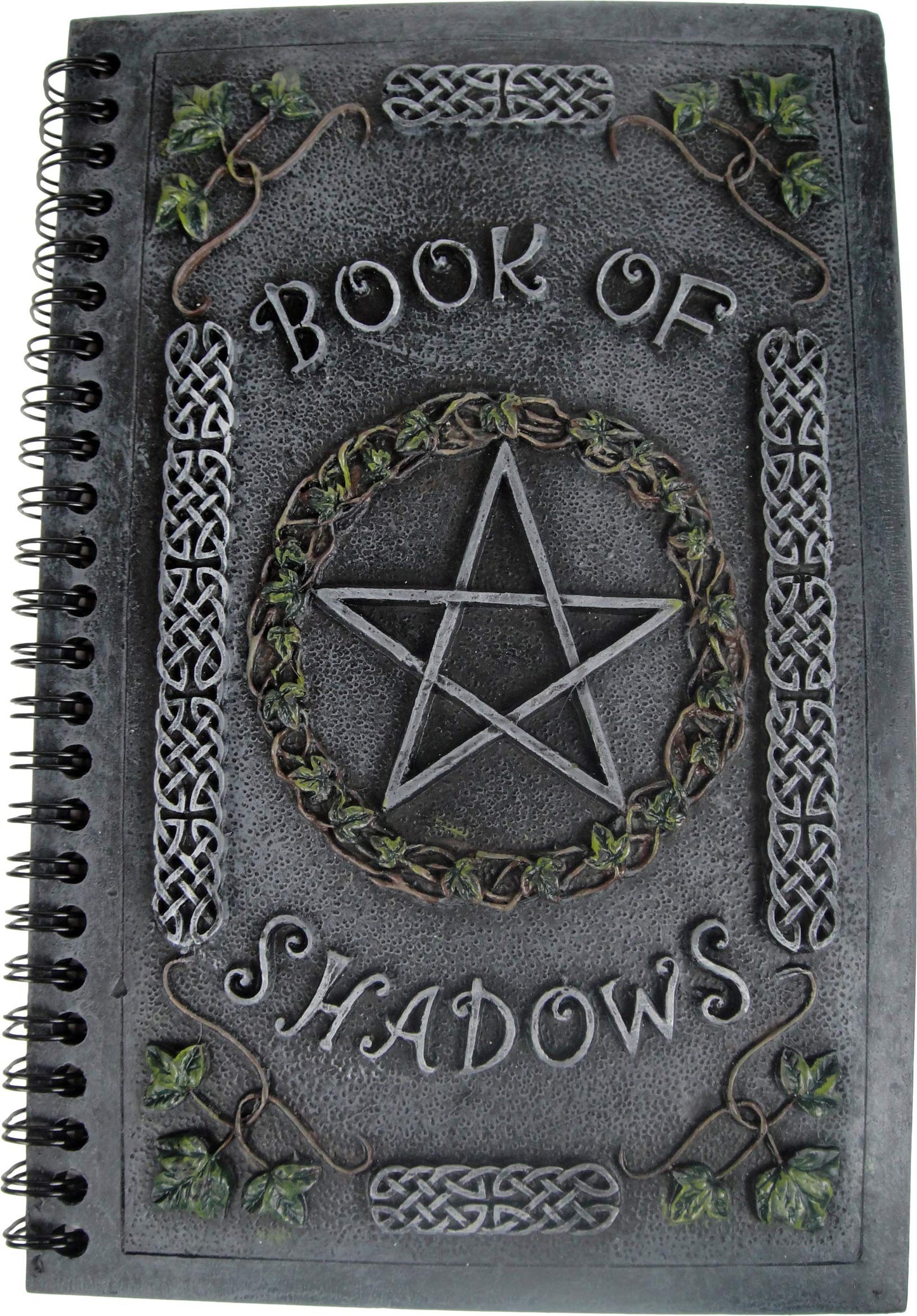 Ivy Book Of Shadows Journal With Pentagram Resin Cover 22cm 2