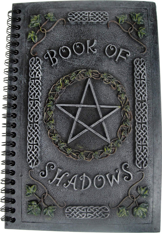 Ivy Book Of Shadows Journal With Pentagram Resin Cover 22cm 2