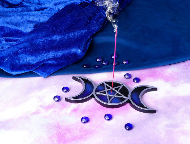Set of Four Lunar Trinity Incense Burners 21.5cm